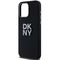 DKNY Liquid Silicone Metal Logo iPhone 15 Pro Case - Black | Techbox