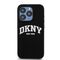 DKNY Liquid Silicone White Printed Logo MagSafe iPhone 15 Pro Case - Black | Techbox