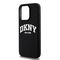 DKNY Liquid Silicone White Printed Logo MagSafe iPhone 15 Pro Case - Black | Techbox