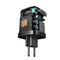 Joyroom JR-TCL02 65W USB-A USB-C GaN charger with built-in USB-C cable - black | Techbox