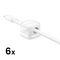 Joyroom JR-ZS368 magnetic cable organizer - white (6 pcs.) | Techbox