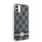 DKNY IML Checkered Mono Pattern &amp; Printed Stripes MagSafe Case for iPhone 11 / Xr - Black - Uncategorized Cases (2) - Cases - Techbox