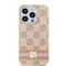 DKNY IML Checkered Mono Pattern &amp; Printed Stripes MagSafe case for iPhone 13 Pro / 13 - pink | Techbox
