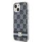 DKNY IML Checkered Mono Pattern &amp; Printed Stripes MagSafe Case for iPhone 15/14/13 - Black | Techbox