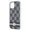 DKNY IML Checkered Mono Pattern &amp; Printed Stripes MagSafe Case for iPhone 15/14/13 - Black | Techbox