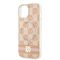 DKNY IML Checkered Mono Pattern &amp; Printed Stripes MagSafe case for iPhone 15 / 14 / 13 - pink | Techbox