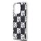 DKNY IML Checkered Mono Pattern case for iPhone 15 Pro Max - black | Techbox