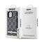DKNY Leather Checkered Mono Pattern &amp; Printed Stripes Case for iPhone 15 Plus / 14 Plus - Black - Apple Cases - Cases - Techbox