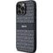 DKNY Leather Mono Stripe &amp; Metal Logo case for iPhone 14 Pro - black | Techbox