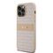 DKNY Leather Mono Stripe &amp; Metal Logo case for iPhone 14 Pro Max - pink | Techbox