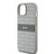 DKNY Leather Mono Stripe &amp; Metal Logo case for iPhone 15 / 14 / 13 - beige | Techbox