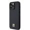 DKNY Leather Monogram Pattern Metal Logo MagSafe Case for iPhone 14 Pro Max - Black | Techbox