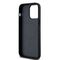 DKNY Leather Monogram Pattern Metal Logo MagSafe Case for iPhone 14 Pro Max - Black | Techbox