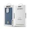 DKNY Leather Monogram Pattern Metal Logo MagSafe Case for iPhone 15 Pro - Blue | Techbox