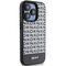 DKNY Leather Printed Pattern Metal Logo MagSafe Case for iPhone 15 Pro - Black | Techbox