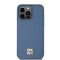 DKNY Leather Monogram Pattern Metal Logo MagSafe Case for iPhone 15 Pro Max - Blue | Techbox