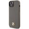 DKNY Leather Pattern Metal Logo MagSafe case for iPhone 15 / 14 / 13 - brown | Techbox