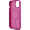 DKNY Leather Pattern Metal Logo MagSafe case for iPhone 15 / 14 / 13 - pink | Techbox