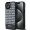 DKNY Leather Printed Pattern Metal Logo MagSafe Case for iPhone 15/14/13 - Black - Apple Cases - Cases - Techbox