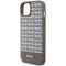 DKNY Leather Printed Pattern Metal Logo MagSafe Case for iPhone 15/14/13 - Brown - Apple Cases - Cases - Techbox