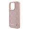 Karl Lagerfeld Leather Monogram Metal Logo case for iPhone 15 Pro Max - pink | Techbox