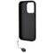 Karl Lagerfeld Saffiano Rhinestones &amp; Charm case for iPhone 15 Pro - black | Techbox