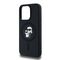 Karl Lagerfeld Silicone Karl&amp;Choupette MagSafe case for iPhone 15 Pro - black - Apple Cases - Cases - Techbox