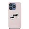Karl Lagerfeld Silicone Karl&amp;Choupette MagSafe case for iPhone 15 Pro Max - pink - Apple Cases - Cases - Techbox