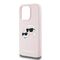 Karl Lagerfeld Silicone Karl&amp;Choupette MagSafe case for iPhone 15 Pro Max - pink - Apple Cases - Cases - Techbox