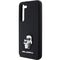 Karl Lagerfeld Silicone Karl&amp;Choupette Metal Pin case for Samsung Galaxy S24 - black | Techbox