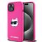 Karl Lagerfeld Silicone Choupette Head MagSafe Case for iPhone 15 Plus / 14 Plus - Pink | Techbox
