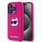 Karl Lagerfeld Silicone Choupette Head MagSafe case for iPhone 15 Pro - pink | Techbox