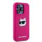 Karl Lagerfeld Silicone Choupette Head MagSafe case for iPhone 15 Pro - pink | Techbox