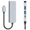 HUB Tech-Protect V2 4in1 USB-C - USB-A 3.0 / USB-A 2.0 / USB-C / HDMI - gray | Techbox