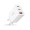 Tech-Protect NC30W network charger 2x USB-C PD 30W / USB-A QC 3.0 - white - Travel Chargers - Smartphone Chargers - Techbox