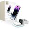 Tech-Protect QI15W-A27 3-in-1 inductive charger with MagSafe stand for smartphone / Apple Watch / AirPods - white | Techbox