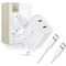Tech-Protect C20W 2x USB-C PD 20W charger with USB-C / USB-C cable - white - Travel Chargers - Smartphone Chargers - Techbox