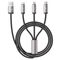 Tech-Protect UltraBoost 3in1 USB-A - Lightning / USB-C / micro USB 3.5A cable 1m - gray - Cables & Adapters - Cables & Accessories - Techbox