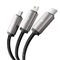 Tech-Protect UltraBoost 3in1 USB-A - Lightning / USB-C / micro USB 3.5A cable 1m - gray - Cables & Adapters - Cables & Accessories - Techbox