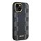 DKNY Leather Checkered Mono Pattern MagSafe Case for iPhone 15 Plus / 14 Plus - Black | Techbox