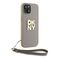 DKNY Wrist Strap Stock Logo case for iPhone 15 Plus - beige - Uncategorized Cases (2) - Cases - Techbox