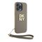DKNY Wrist Strap Stock Logo case for iPhone 15 Pro Max - beige - Uncategorized Cases (2) - Cases - Techbox
