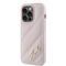 Karl Lagerfeld Diagonal Quilted Script case for iPhone 14 Pro - pink | Techbox