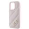 Karl Lagerfeld Diagonal Quilted Script case for iPhone 14 Pro - pink | Techbox