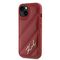 Karl Lagerfeld Diagonal Quilted Script case for iPhone 15 / 14 / 13 - red | Techbox