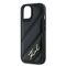 Karl Lagerfeld Diagonal Quilted Script case for iPhone 15 Plus / 14 Plus - black | Techbox