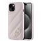 Karl Lagerfeld Diagonal Quilted Script case for iPhone 15 Plus / 14 Plus - pink | Techbox