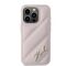 Karl Lagerfeld Diagonal Quilted Script case for iPhone 15 Pro - pink | Techbox