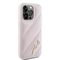 Karl Lagerfeld Diagonal Quilted Script case for iPhone 15 Pro - pink | Techbox