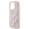 Karl Lagerfeld Diagonal Quilted Script case for iPhone 15 Pro - pink | Techbox